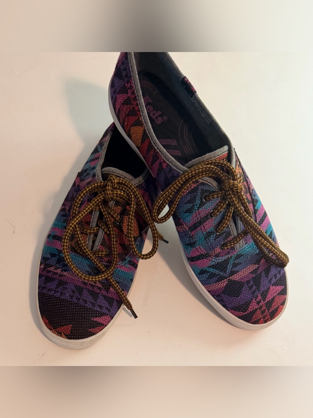 Keds Champion Geometric Tribal Print Low Top Sneakers Women's 10